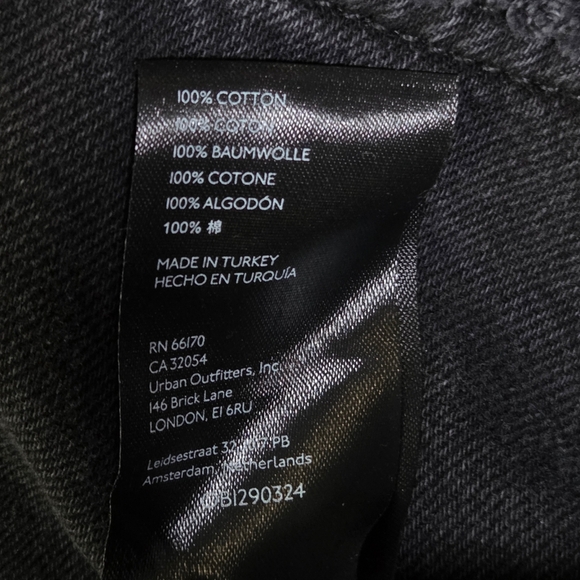 We The Free Ollie Extreme Wide Leg Distressed Denim Washed Black Size 31 NWT - Picture 11 of 15